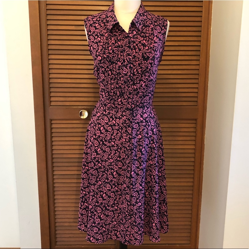 Nanette Lepore plus size floral shirt dress 16